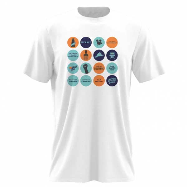 MVAAFF 4 Color Button White T-Shirt