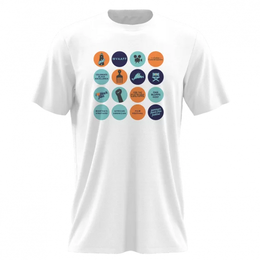 MVAAFF 4 Color Button White T-Shirt